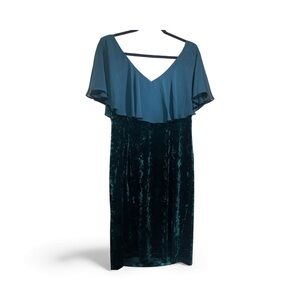 Connected Apparel Emerald Green Backless Dress